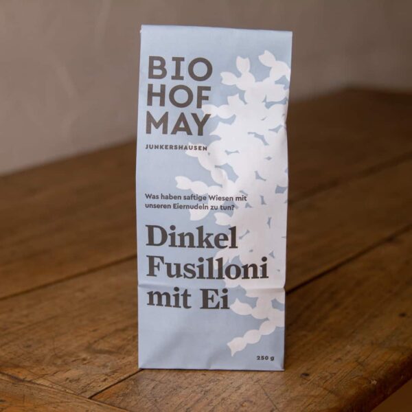 Bio-Dinkel Fusilloni mit Ei (250 g)